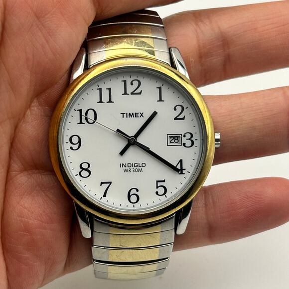Timex Two-tone Easy Reader Men’s Watch Working New Battery main image 6
